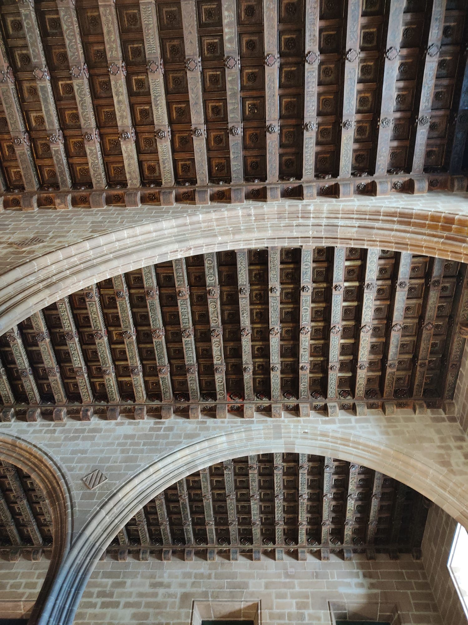The vaulted stone ceiling of the Royal Shipyards’ naves