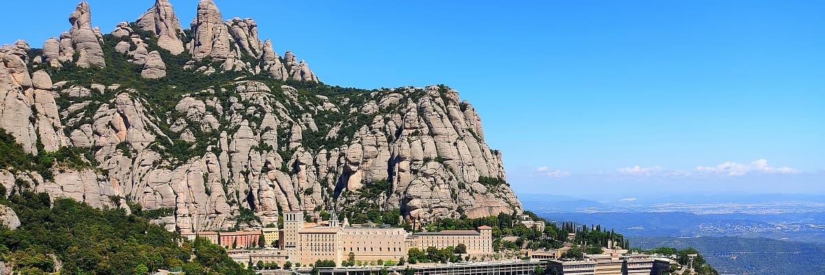 The monastery beneath Montserrat’s rock pinnacles