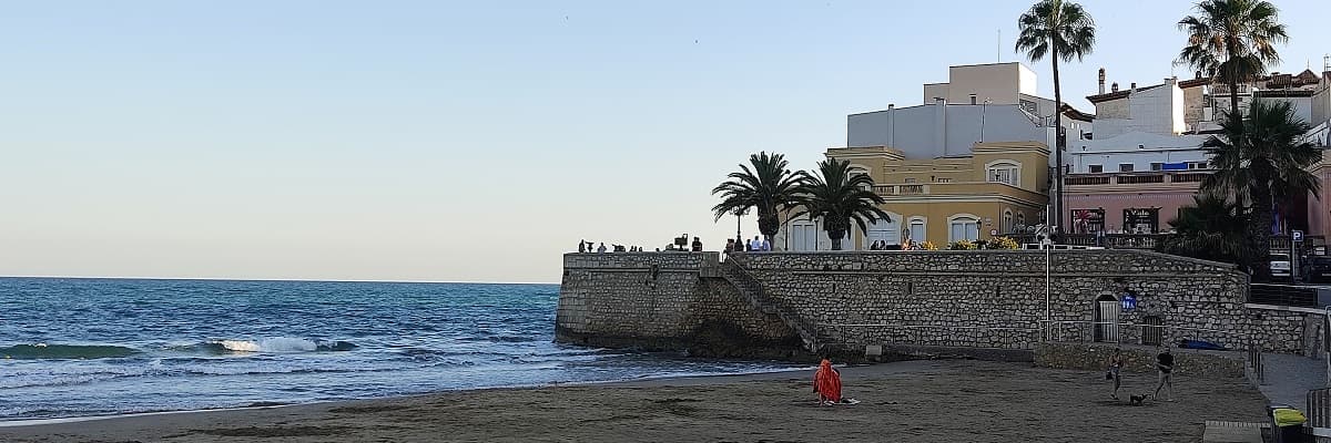The seafront promenade of Sitges