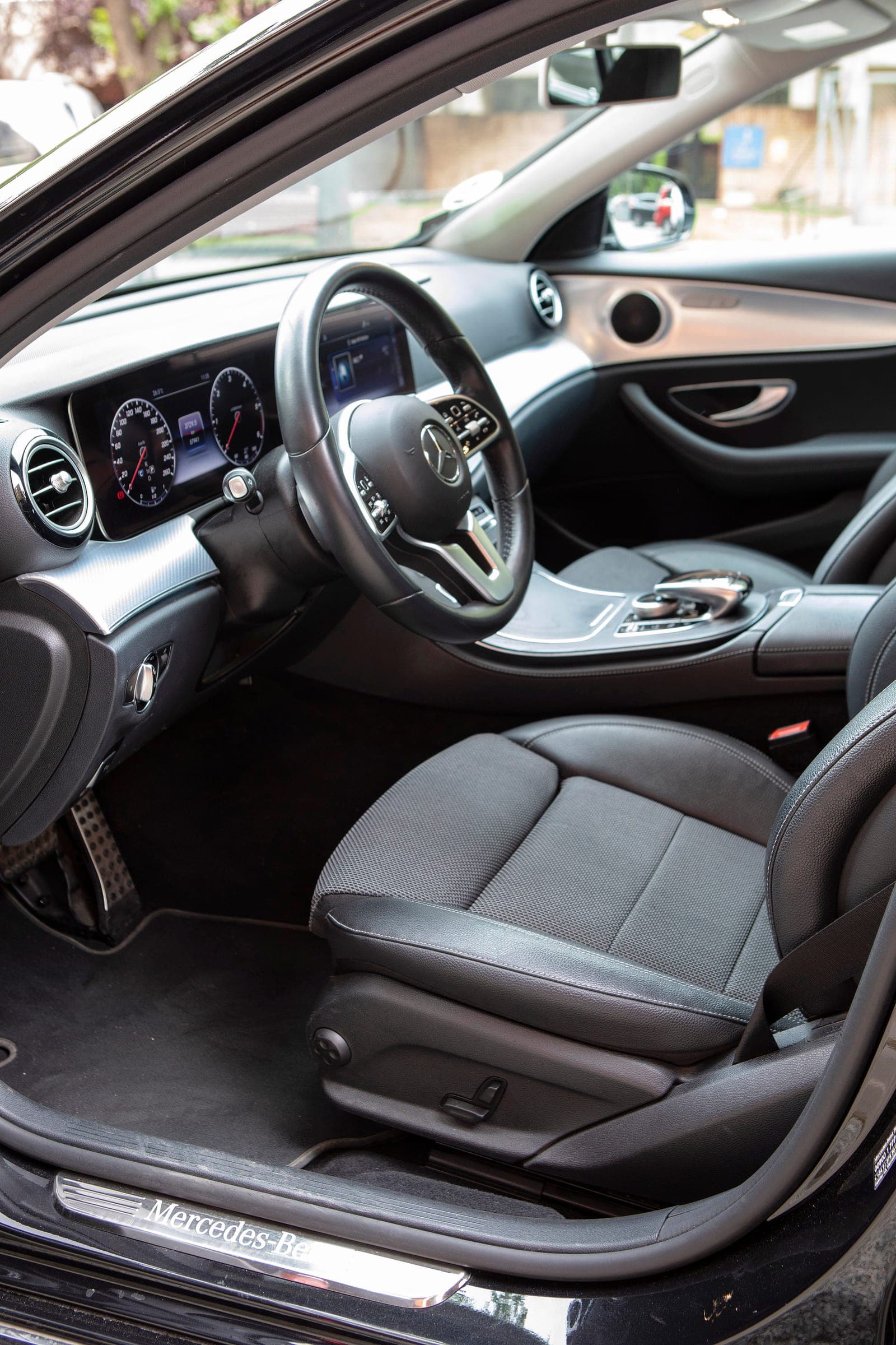 Passenger interior of a private Mercedes-Benz saloon