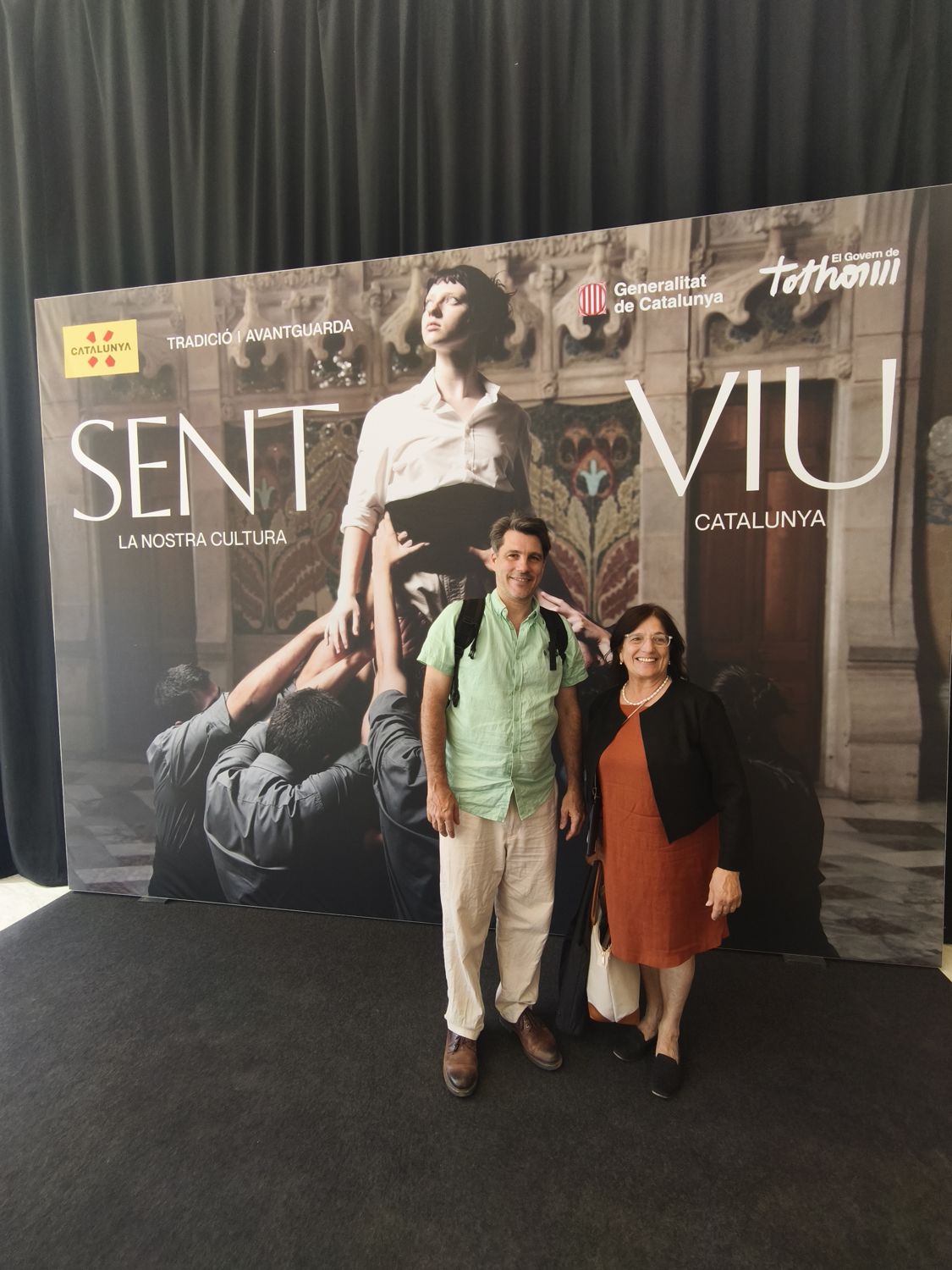 Team members at a “Sent i Viu Catalunya” tourism event