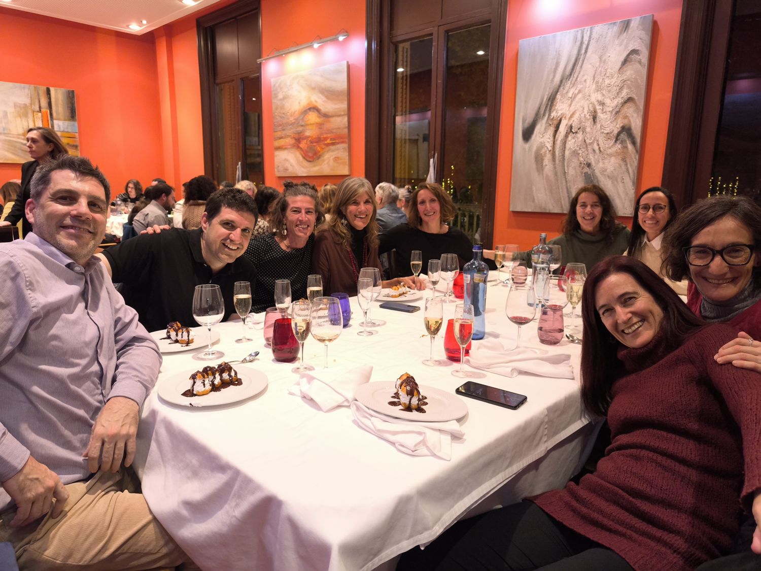 The team’s end-of-year dinner