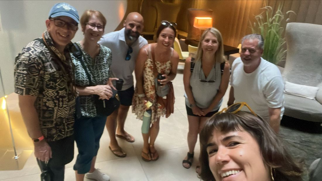 Our team on the ground during a visit