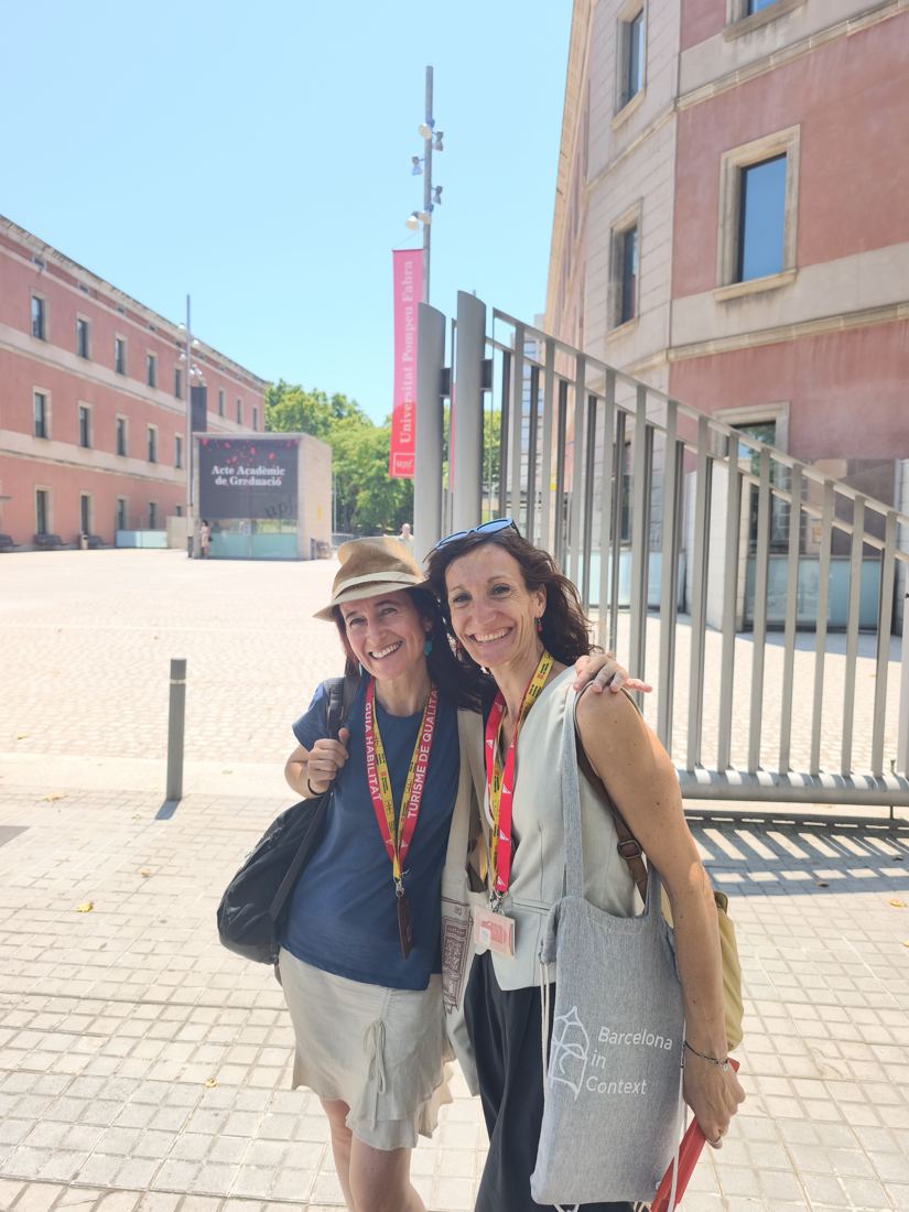 Barcelona in Context guides and assistants at work