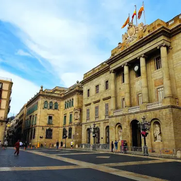 Barcelona City Hall, the Casa de la Ciutat, on Plaça de Sant Jaume